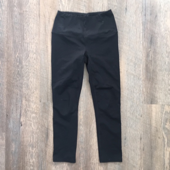 Reebok | Athletic Black Leggings with Wide Waist Band - Picture 1 of 7
